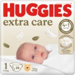 Huggies® Extra Care baby luiers, tot kg), luiers met vochtindicator en Disney designs, Maxi Pack