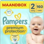 Pampers - Premium Protection - Maat 2 - Maandbox - 160 Stuks - 4-8 kg