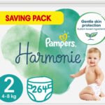 Pampers - Harmonie - Maat 2 - Mega Maandbox - 264 stuks - 4/8 KG