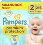 Pampers - Premium Protection - Maat 2 - Maandbox - 216 luiers - 4/8 KG