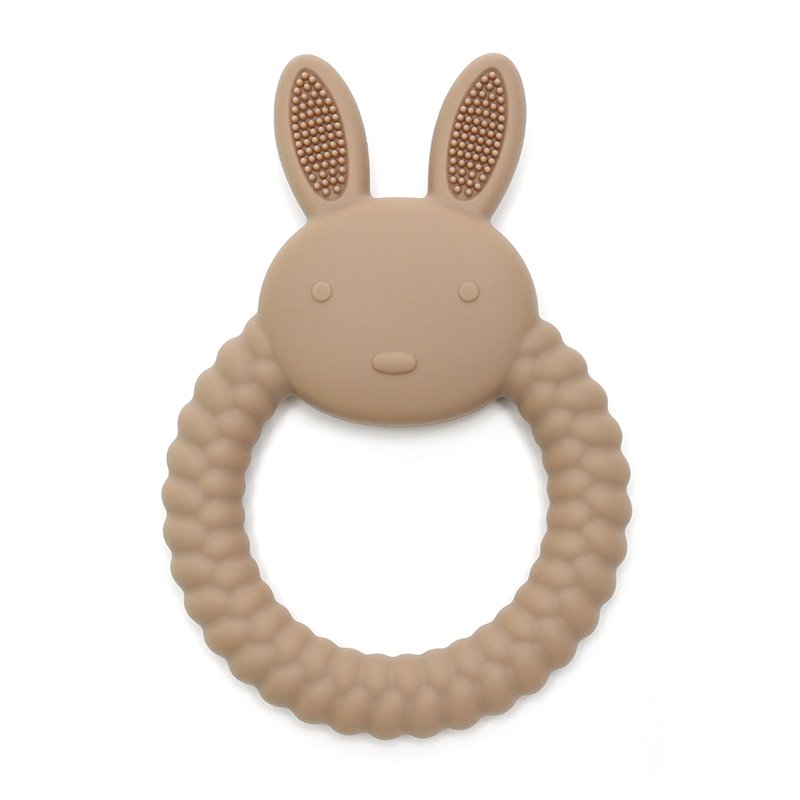 9f1664db-07f1-4297-b60a-03097227947f BUNNY | Zacht siliconen bijtspeeltje | Khaki - Afbeelding 1