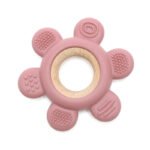 Zacht en hard bloemenhout en siliconen bijtring | ROOS