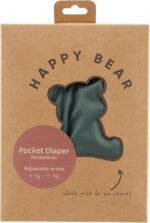 Pocketluier - Olive | Inclusief 2 boosters | Wasbare luier | Onesize - 5kg t/m 17kg | Dubbele lekgoten - Afbeelding 2