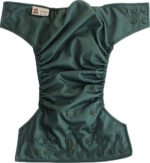 Pocketluier - Olive | Inclusief 2 boosters | Wasbare luier | Onesize - 5kg t/m 17kg | Dubbele lekgoten - Afbeelding 5