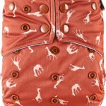 HappyBear | Pocketluier - Savanna | Wasbare luier | Onesize - 5kg t/m 17kg | Dubbele lekgoten - minder kans op doorlekken | Dubbele pocketopening | Inclusief bamboe booster & microvezel booster