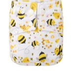 HappyBear - Pocketluier Bijen | 4-15kg - Onesize - Wasbare luiers - Herbruikbare luiers