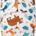 HappyBear - Pocketluier Bosdieren | 4-15kg - Onesize - Wasbare luiers - Herbruikbare luiers